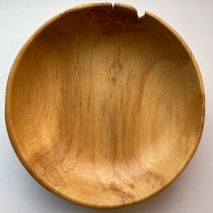 Handmade wood bowl.